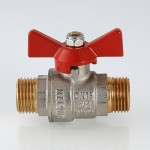 Кран шаровой VALTEC Base 1/2 НН, бабочка