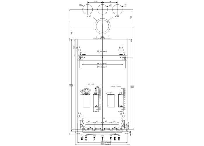 Настенный газовый двухконтурный котел отопления Chaffoteaux PIGMA ULTRA 25 FF