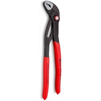 Переставные клещи KNIPEX COBRA , быстрая установка, 50 мм (2 ), под ключ 46 мм, 250 мм, серые, 1К ручки