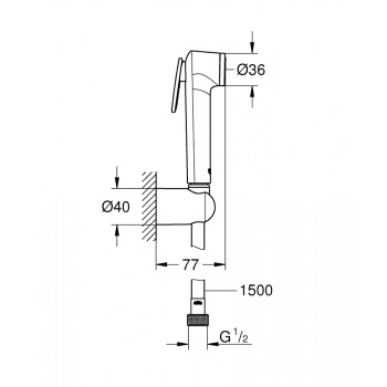 Гигиенический душ Grohe Tempesta-F Trigger Spray 30 26353000