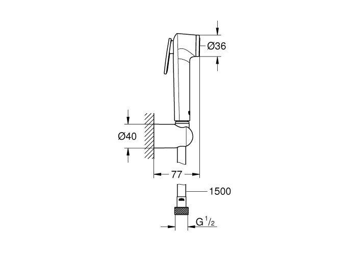 Гигиенический душ Grohe Tempesta-F Trigger Spray 30 26353000