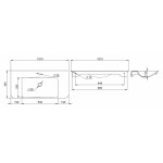 Раковина мебельная AM.PM Sensation M30WPC1001WG 100 см, искусственный мрамор