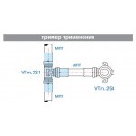 Valtec Тройник пресс 16
