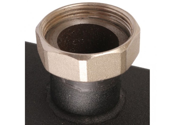 Стальной распределительный коллектор Rommer 3(4) отопительных контура 1 1/2 x 1 1/2