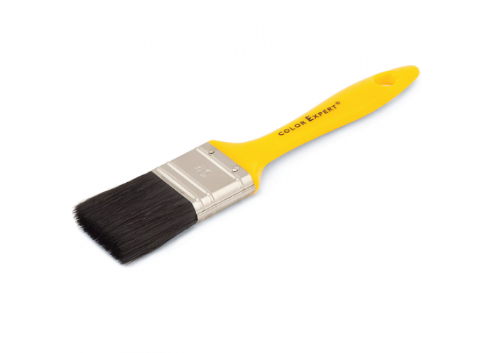 COLOR EXPERT 81347002 кисть флейцевая, светлая щетина, пластиковая лаковая ручка (70мм)