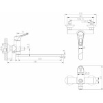 Универсальный смеситель Bravat Drop-D F648162C-LB-RUS