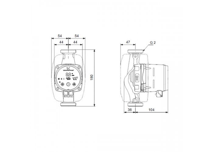 Циркуляционный насос Grundfos ALPHA2 32-80