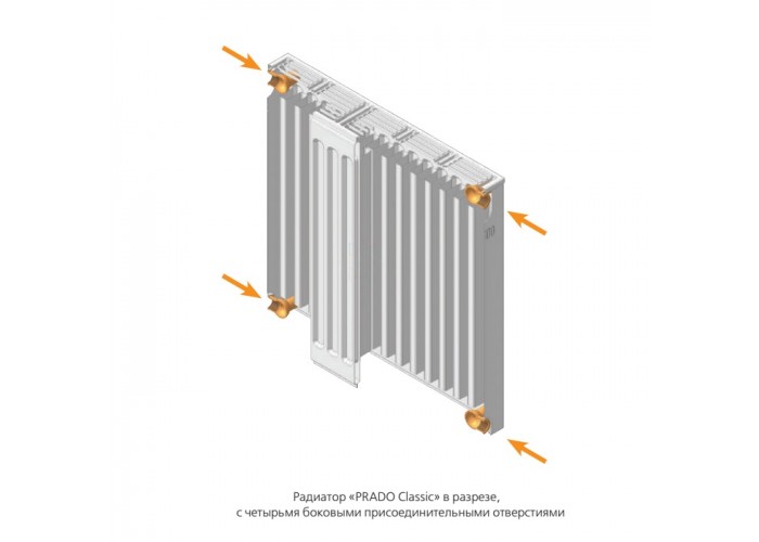 Стальной панельный радиатор Prado 11х300х1500