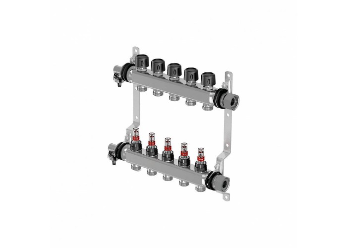 Коллектор Uponor Vario S с расходомерами FM 5 контуров
