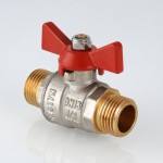 Кран шаровой VALTEC Base 1/2 НН, бабочка