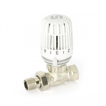 Вентиль на обратную подводку UNI-FITT НВ 1/2 никелированный, с разъёмным соединением