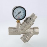 Подпиточный клапан VALTEC с фильтром и манометром 1/2
