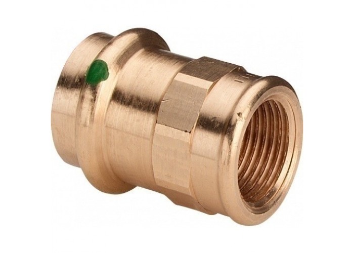 Соединительный элемент медный Viega Sanpress с SC-Contur d=15 (арт. 107 543)