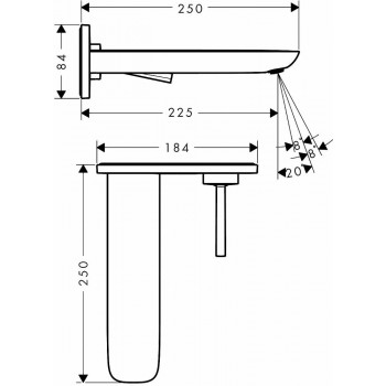 Встраиваемый смеситель Hansgrohe PuraVida 15085000 Встраиваемый смеситель Hansgrohe PuraVida 15085000