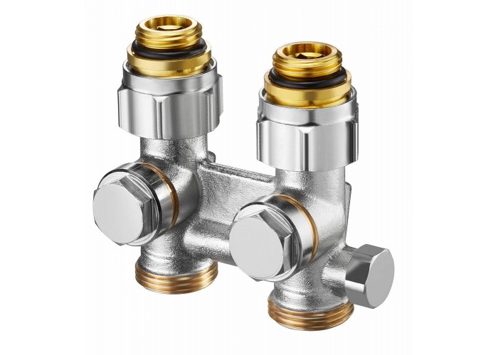Узел нижнего подключения Oventrop Мultiflex F ZBU 1/2x3/4 прямой, с преднастройкой
