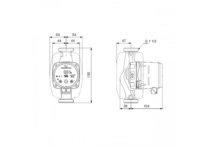 Циркуляционный насос Grundfos ALPHA2 25-40 130