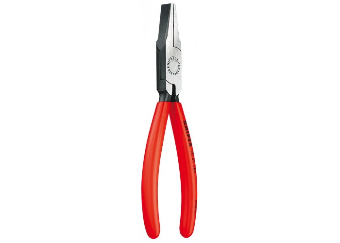 Плоскогубцы KNIPEX тупоносые, рифлённые губки 30 мм, 160 мм, чёрные, 1К ручки