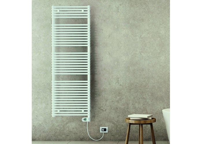 Полотенцесушитель электрический Lazzarini E-Catania 500W белый прямой