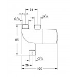Центральный термостат Grohe Grohtherm Micro 34487000