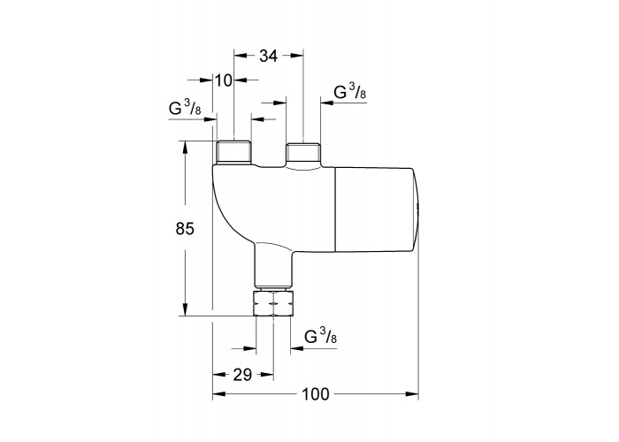 Центральный термостат Grohe Grohtherm Micro 34487000