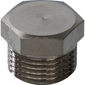 Заглушка Stout никелированная, с наружной резьбой 3/8 , арт. SFT-0025-000038