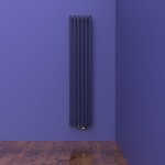 Стальной трубчатый радиатор отопления КЗТО QUADRUM 40 V 1250-3 R / 3 секции