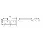 Раковина мебельная двойная AM.PM Spirit 2.0 M70AWCD1202WG 120 см, керамическая