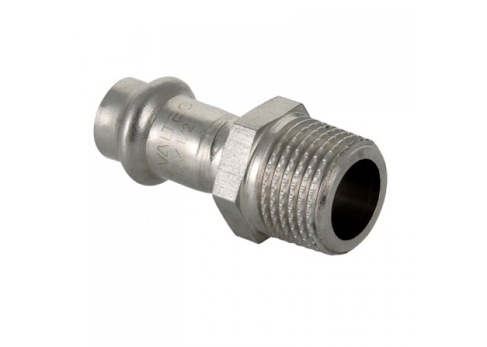 Соединитель VALTEC из нержавеющей стали, наружная резьба 22 x 1/2