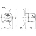Циркуляционный насос Grundfos UPS 32-40