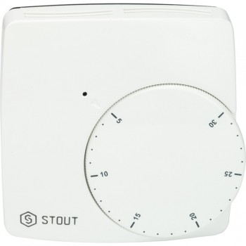 Комнатный термостат Stout WFHT-BASIC для нормально-закрытых сервоприводов