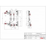 Этажный узел учета VALTEC с перепускным клапаном, ввод справа, 1 , 3 выхода