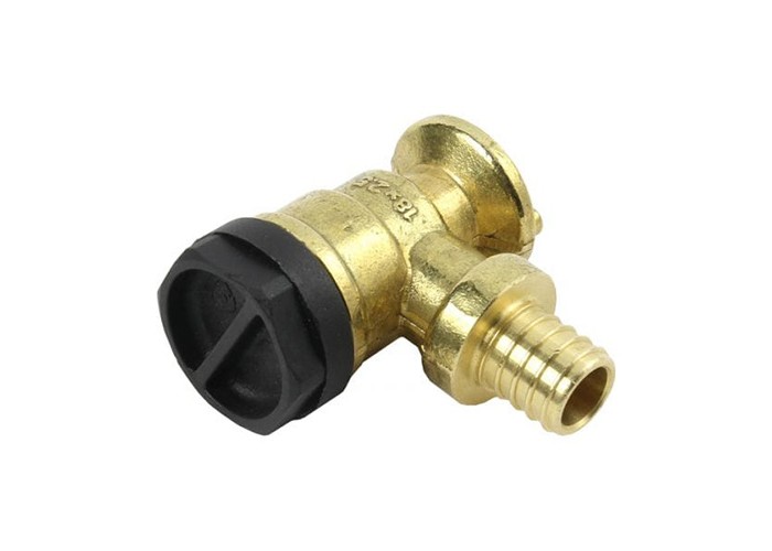 Отвод KAN-therm Push латунный короткий, фиксируемый 14х2 G1/2 ВР