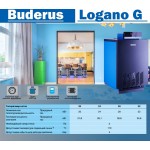 Напольный газовый котел отопления, атмосферный Buderus Logano G 124 WS 28 RU TOP