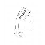 Душевая лейка Grohe New Tempesta Cosmopolitan 27571002