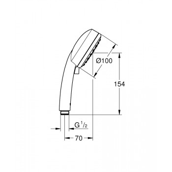 Душевая лейка Grohe New Tempesta Cosmopolitan 27571002