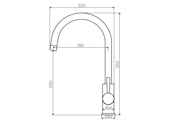 Смеситель для кухни Dorff Logic SS D3000000