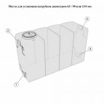 Емкость ЭкоПром KR 4000л белая в обрешетке