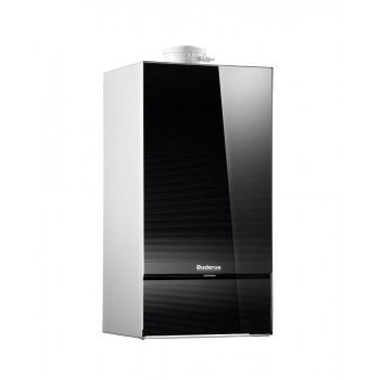 Настенный газовый конденсационный котел отопления двухконтурный Buderus Logamax plus GB172-20 i K (черный)