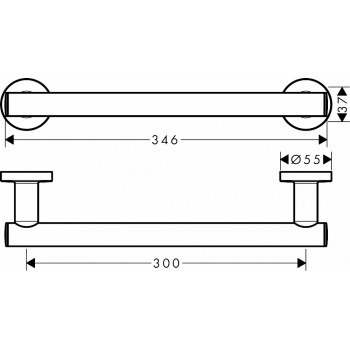 Поручень Hansgrohe Logis Universal 41713000