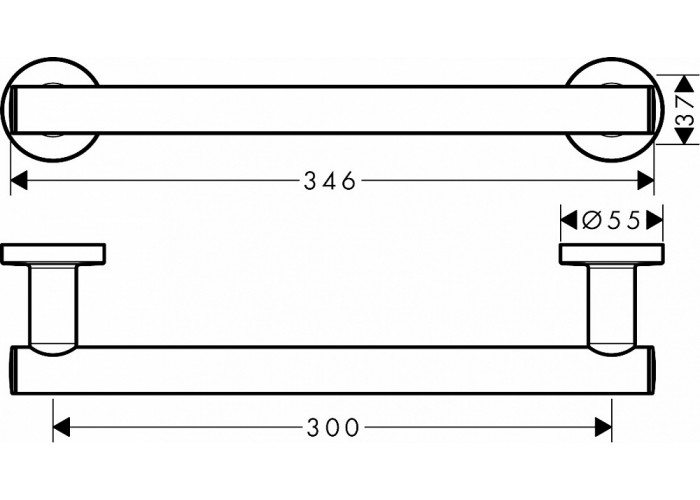 Поручень Hansgrohe Logis Universal 41713000