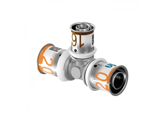 Тройник Uponor S-PRESS PLUS редукционный латунный 20-25-20