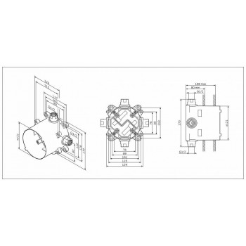 Монтажная коробка AM.PM MultiDock F100100