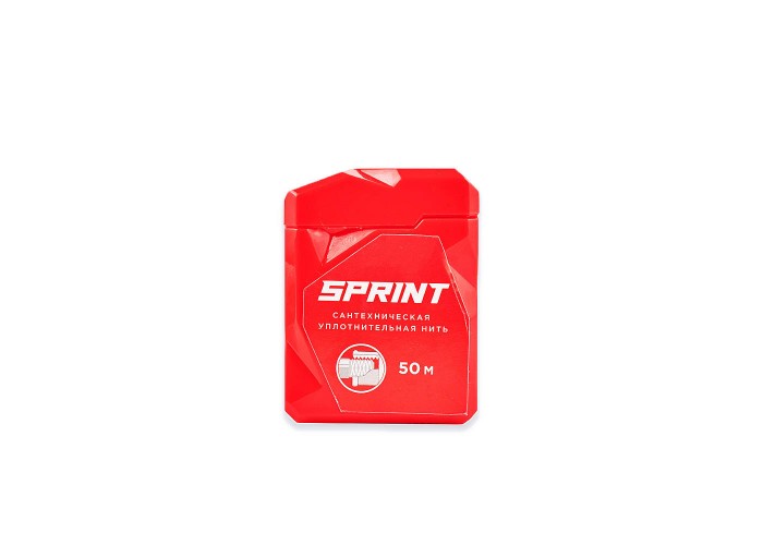 Уплотнительная нить Сантехмастер SPRINT сантехническая 50 метров бокс, блистер