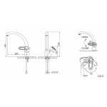 Смеситель для кухни Bravat LOOP F7124182CP-RUS