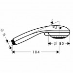 Душевая лейка Hansgrohe Crometta 85 Vario 28562000