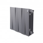 Биметаллический секционный радиатор отопления Royal Thermo PianoForte Silver Satin 300 / 6 секций