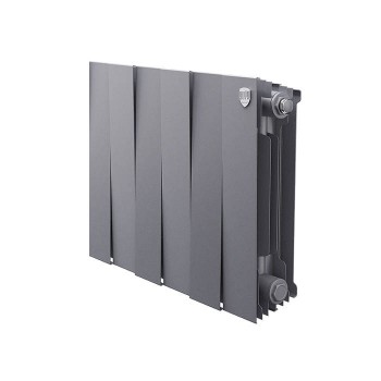 Биметаллический секционный радиатор отопления Royal Thermo PianoForte Silver Satin 300 / 6 секций