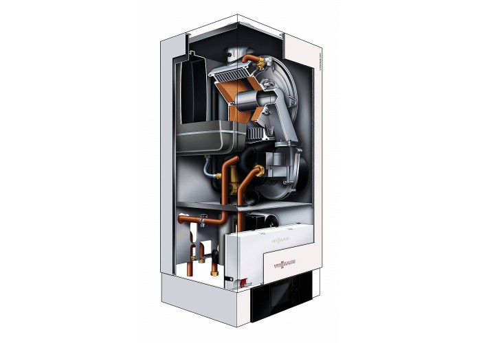 Настенный газовый конденсационный котел отопления одноконтурный Viessmann Vitodens 200-W Vitotronic 100 72,6 кВт Тип HO1B B2HAK14