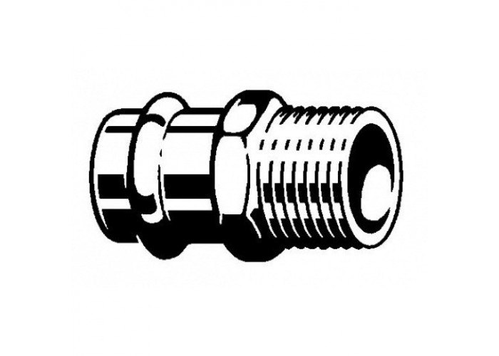 Соединительный элемент медный Viega Sanpress с SC-Contur d=15 (арт. 105 044)