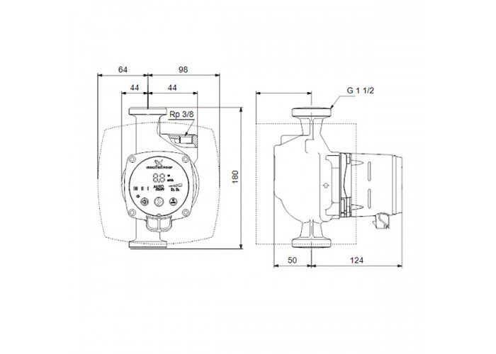 Циркуляционный насос Grundfos ALPHA2 25-60 A